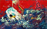 Moby Canvas Paintings - Red Sky Moby Dick Suite